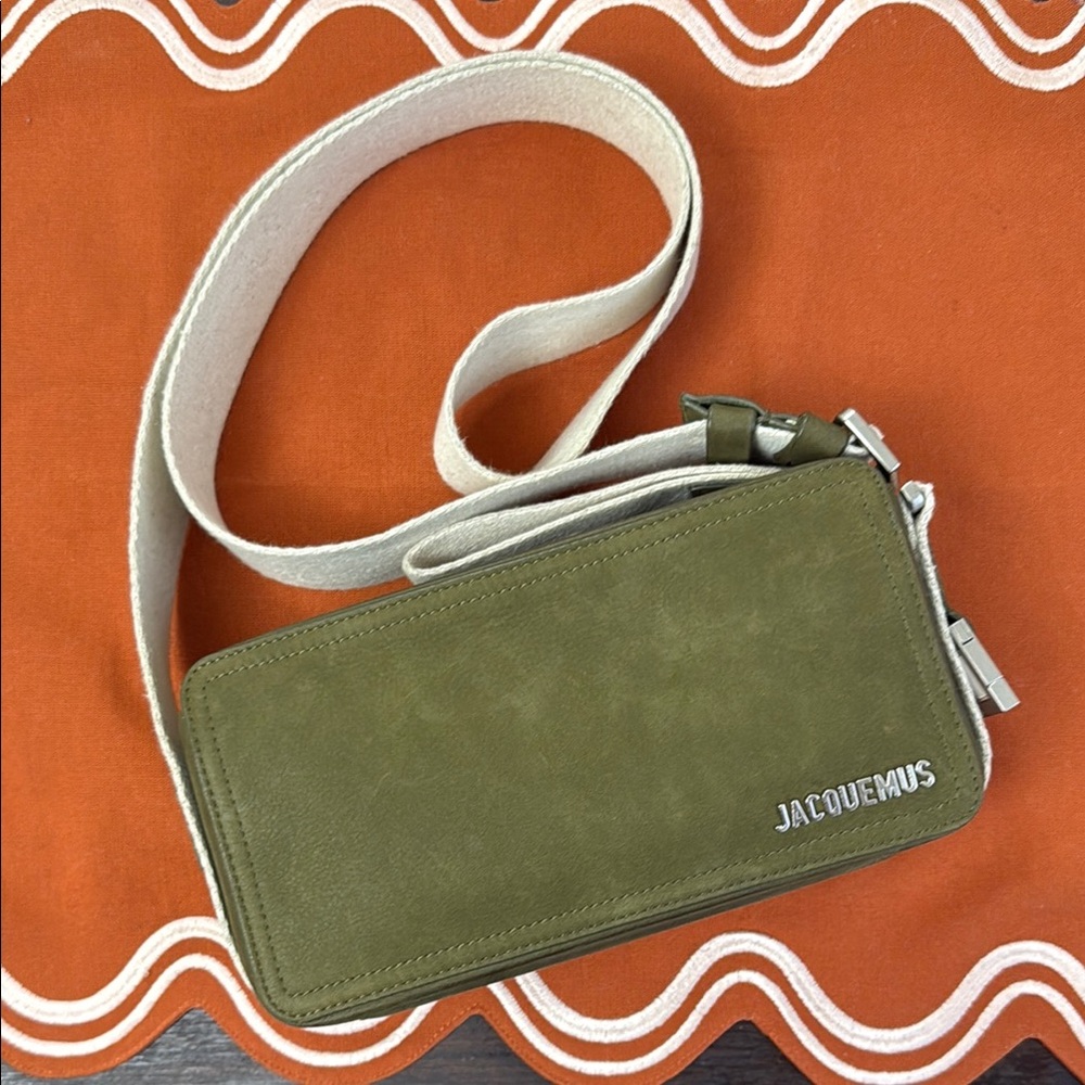 Jacquemus Olive Green Rectangle Crossbody Bag